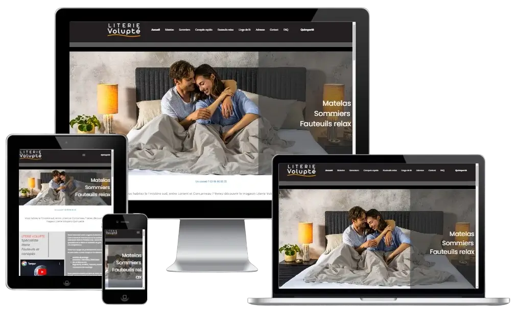 Site Literie Volupté