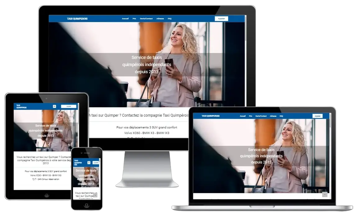 Création site web taxi
