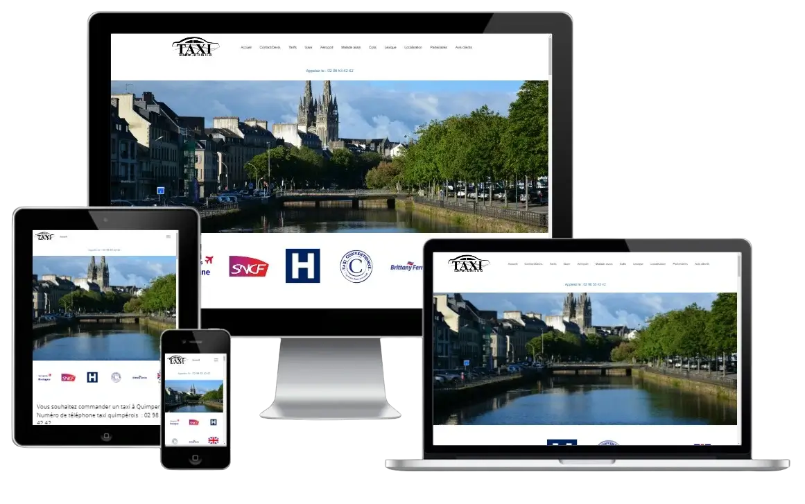 Site responsive Quimper Taxi