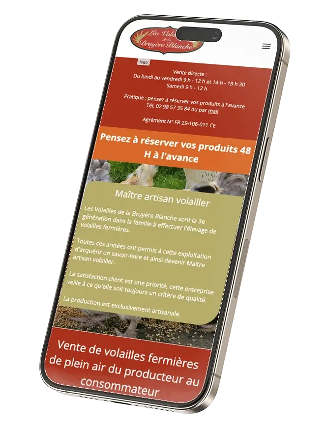 écran de mobile